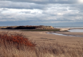 Spit on North side of estuary Spit on North side of estuary